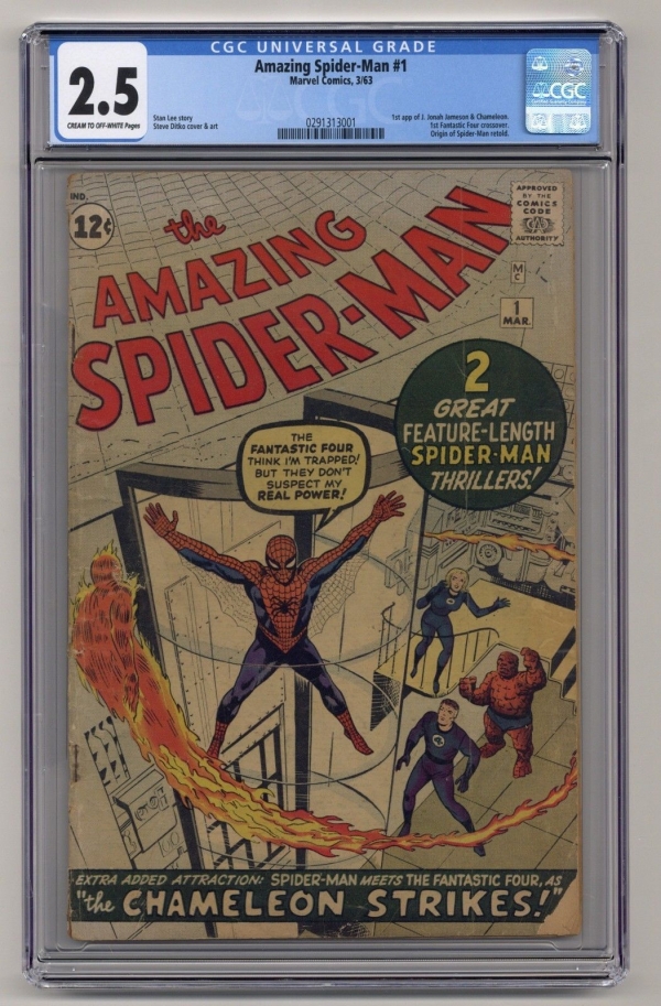 Amazing SpiderMan 1 CGC 25 CrOW Pages Marvel ASM