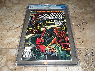 Daredevil 168 CGC 98 WHITE PAGESRARE CGC ITEMFIRST APPEARANCE OF ELEKTRA 