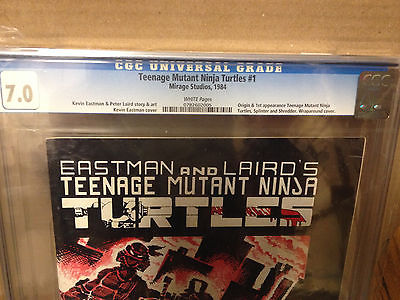Teenage Mutant Ninja Turtles  1 CGC 70 1st PRINT White Pages TMNT 1984 Key 