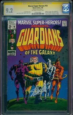 Marvel Superheroes 18 CGC 92 Signed Stan Lee 1st Guardians of the Galaxy LK