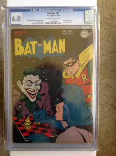 Batman 23 CGC 60 Golden Age Classic Joker Cover