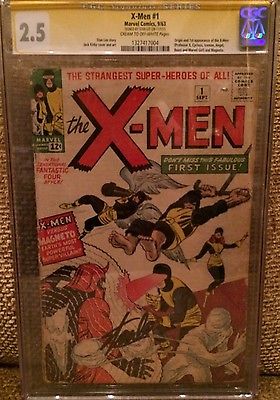 XMEN 1  CGC 25 SS  Signed Stan Lee  1st Print  1963