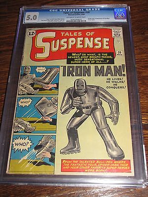 TALES OF SUSPENSE 39 First Iron Man Appearance CGC Universal Grade 50 Comic