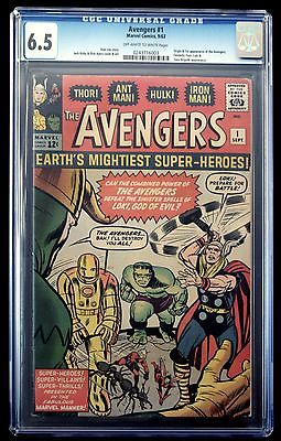 AVENGERS 1 CGC 65 Origin 1st appearance the Avengers FREE SHIPPING civil war