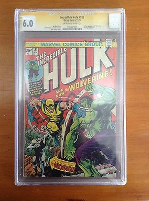 Incredible Hulk 181 1st FULL Wolverine appearance CGC 60 STAN LEE signed