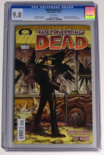 ESK013 Image Comics THE WALKING DEAD 1  1st Rick Grimes CGC 98 NMMT 2003