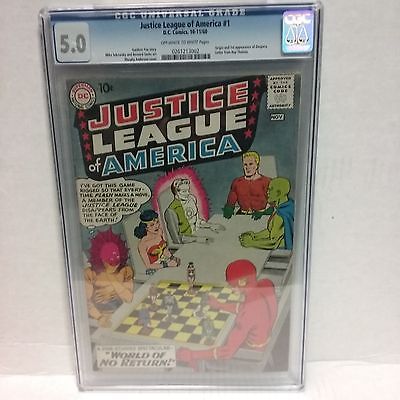 Justice League of America 1 CGC 50 Silver Age Key DC Comic Superman 1960
