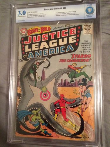 Brave And Bold 28 1st App Of Justice League CBCS 30 Like CGC Unrestored NR