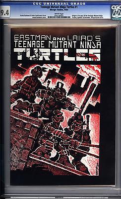 TEENAGE MUTANT NINJA TURTLES 1 CGC 94 WHITE PAGES  1ST PRINTING  AMAZING COPY