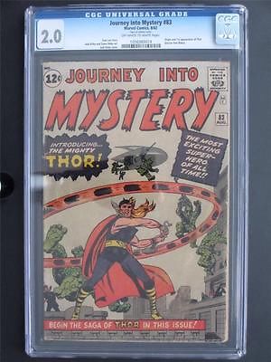 Journey Into Mystery 83 MARVEL 1962  CGC 20 GD  1st App  ORIGIN of Thor