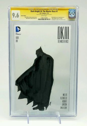 Dark Knight III Master Race 1 DKIII DK3 CGC SS 96 BATMAN SKETCH By FRANK MILLER