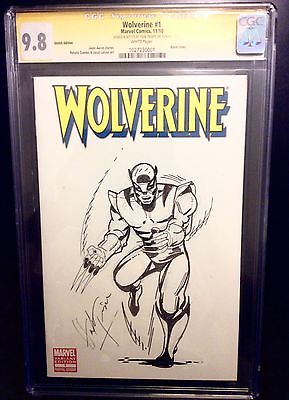 WOLVERINE 1 CGC 98 SS HERB TRIMPE Hand SketchDrawing 1 of a kindHulk 181 Stan