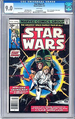 STAR WARS 1 777 CGC 90 VFNM WHITE PAGES  35 CENT PRICE VARIANT