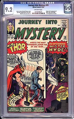 JOURNEY INTO MYSTERY 99 CGC 92  OW PGS  1ST CALVIN ZABO MISTER HYDE  THOR