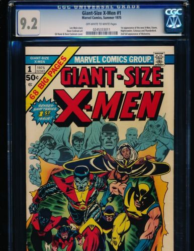 GiantSize XMen  1  1st New XMen CGC 92 OWWHITE Pgs