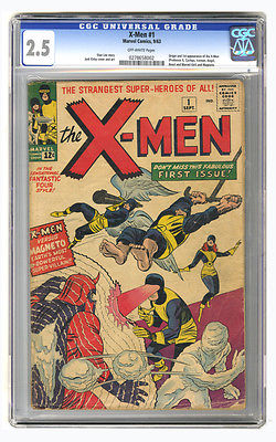 XMen 1 CGC 25 Sep 1963 Marvel Key 1st Origin Issue Magneto Professor X