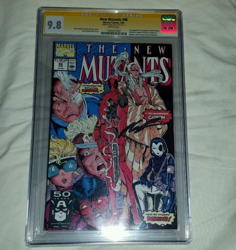 New Mutants 98 CGC 98 SS by Rob Liefeld Signed 1st Appearance of Deadpool 