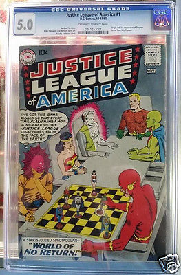 Justice League of America 1 CGC 50 DC 1960 Superman Batman JLA NO RESERVE