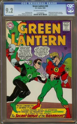 Green Lantern 40 CGC 92 OWW Golden Age XOver  Origin of The Guardians