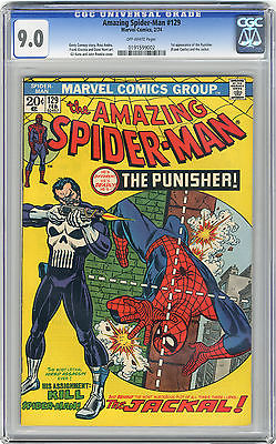 1974 Amazing SpiderMan 129 CGC 90 1st Punisher