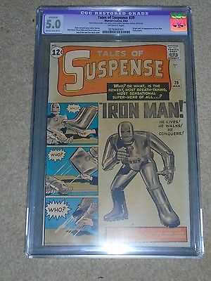 Marvel Tales of Suspense 39 CGC 50 Apparent B3 OW SUPER KEY 1st Iron Man