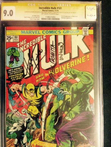 Incredible Hulk 181 CGC SS 90 Signed 4x Trimpe Wein Romita Stan Wolverine