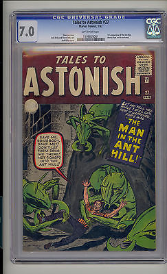 Tales to Astonish 27 CGC 70 FVF OW Unrestored Marvel 1st AntMan  Henry Pym