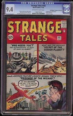 Strange Tales  102 CGC 94 OWW 1st appearance of the Wizard Fantastic Four