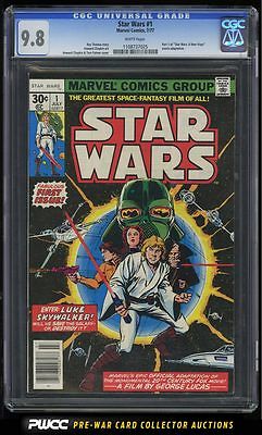 1977 Star Wars Marvel Comic First Edition New Hope WHITE PAGES 1 CGC 98 PWCC