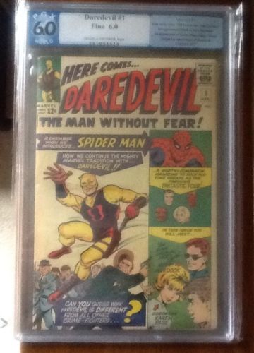 Marvel Daredevil 1 PGX 60 Fine Silver Age Key Book CGC