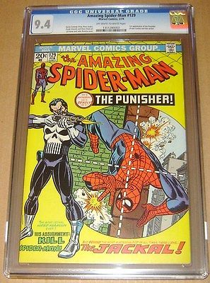 AMAZING SPIDERMAN 129 CGC 94 1ST PUNISHER NM MARVEL KEY 1974 