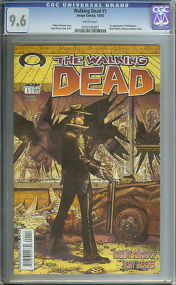 THE WALKING DEAD 1 CGC 96 WHITE PAGES  1ST APPEARANCE OF RICK GRIMES