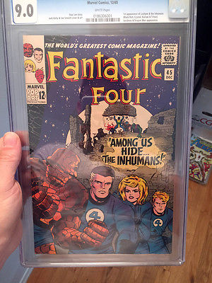 FANTASTIC FOUR 45 CGC 90 WHITE PAGES