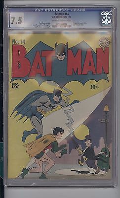 BATMAN  14  CGC  75  VF  EARLY PENGUIN COVER  OFF WHITEWHITE PAGES