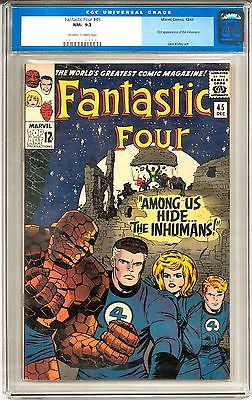 Fantastic Four 45 CGC 92 OWW 1st Inhumans Agents of Shield