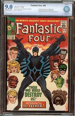 Fantastic Four 46 CBCS 90 OWWP nonCGC 1st Full Blackbolt of Inhumans Nice