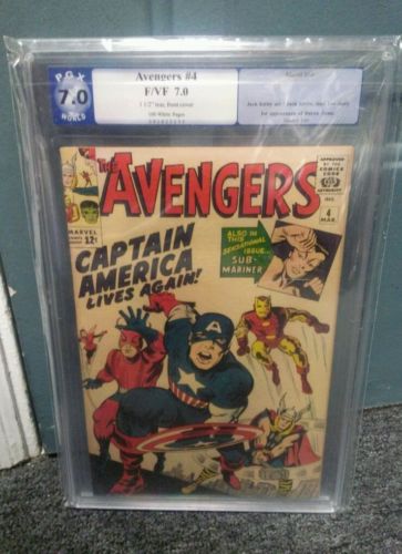 Avengers 4 PGX CGC 70 Off White Page Beautiful  Grade Return Of Captain America