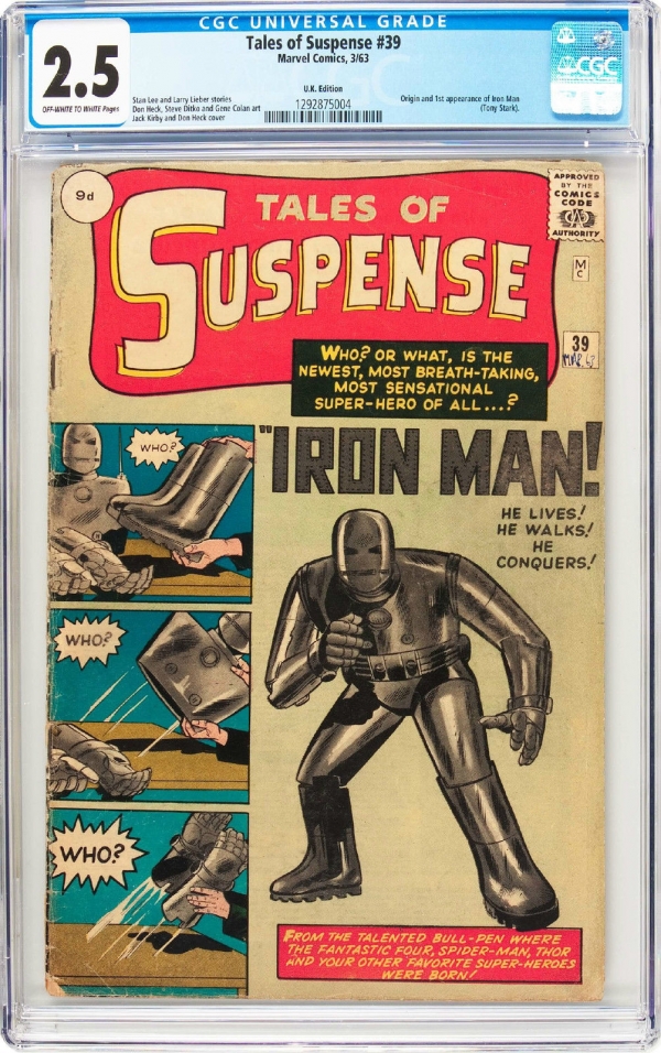 Tales of Suspense 39 1963 Marvel CGC 25 1st appearanceorigin of Iron Man