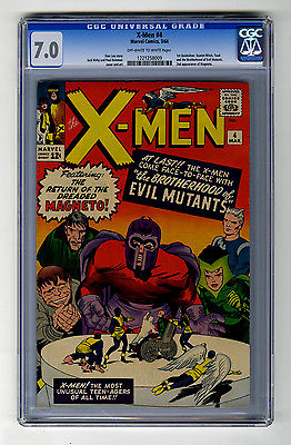 XMen 4 CGC 70 Magneto 1st Quicksilver Scarlet Witch Marvel Silver Age Comic