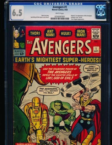 Avengers  1 CGC 65 WHITE Pgs