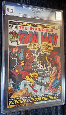 Iron Man55 CGC 92 White Pages  First THANOS