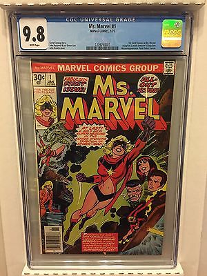 MS MARVEL  1 1977 CGC 98 WHITE PAGES 1ST APPEARANCE OF MS MARVEL NM  MINT