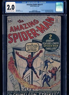 Amazing SpiderMan 1 CGC 20 GD  LARGE SCAN  restoration free