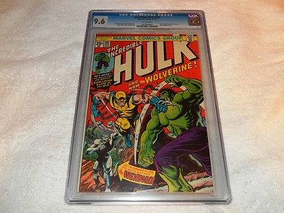 Incredible Hulk 181 Vol1 CGC 96 W PAGERS  WILL TRADE 1977 1 STRA WARS BOXS