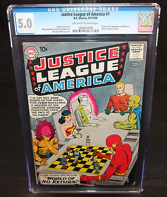 Justice League of America 1  Origin  1st App Despero  CGC Grade 50  1960