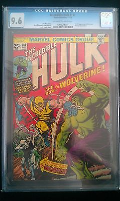 INCREDIBLE HULK 181 cgc 96 1st wolverine