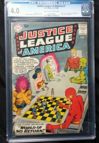 Justice League of America 1 CGC 40 1st Despero Universal Batman Flash SA 1960