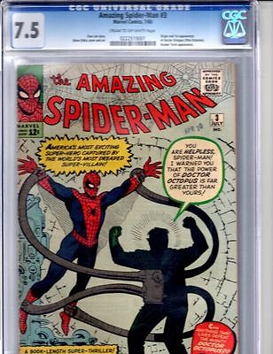 MARVEL 1962 AMAZING SPIDERMAN 3 CGC 75 Cream to Off White Pages