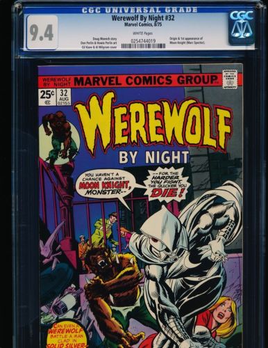 Werewolf By Night  32  1st Moon Knight CGC 94 WHITE Pgs
