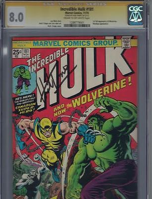 Hulk 181 CGC 80 SS Signed by Herb Trimpe